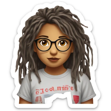 Conspiracy theorist girl sticker