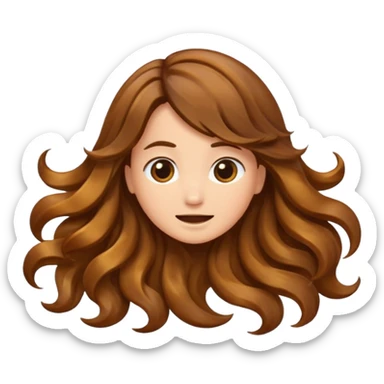 Hair shaking  sticker