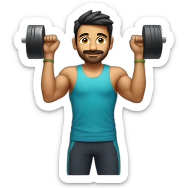 Utkarsh Nagar a developer who is also an athlete and also lifts weights sticker