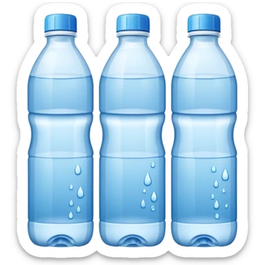 botellas de agua sticker