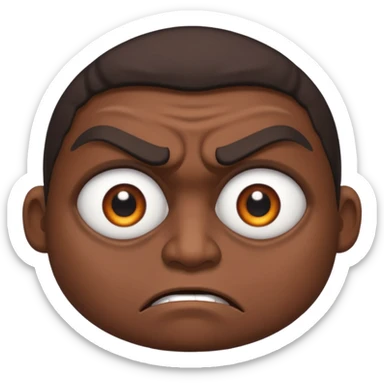 Angry Only single eye WITHOUT face sticker