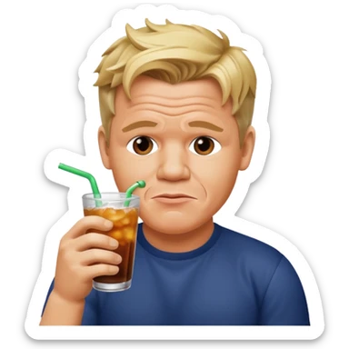 gordon ramsay sipping soda sticker
