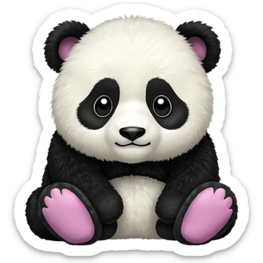 panda wearing uggs sticker