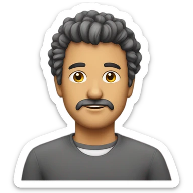 Arrumando cabelo com sono sticker