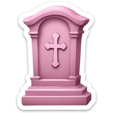 Pink grave sticker