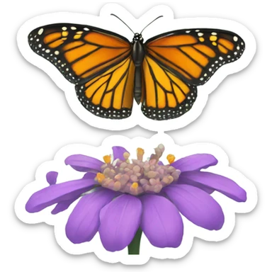 Monarch butterfly  sticker