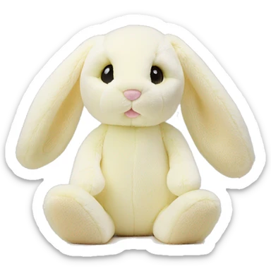 Blossom cream bunny Jellycat  sticker