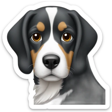 dog-serbian-tri-colore sticker