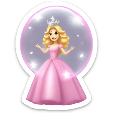 Glinda in a bubble sticker