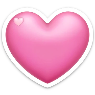 Pink hesrt sticker