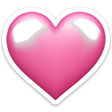 pink heart sticker