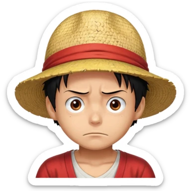 luffy sérieux  sticker