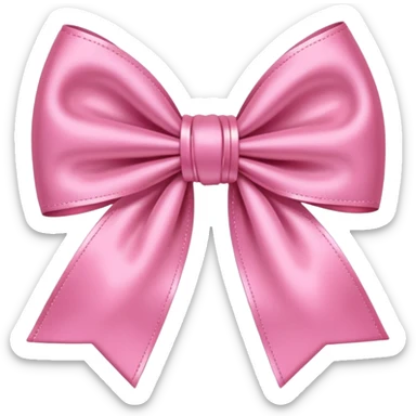 Розовый бантик  sticker
