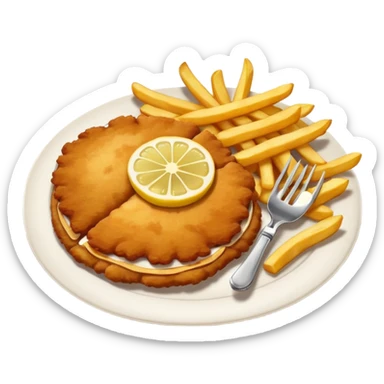 SCHNITZEL WITH FRIES sticker