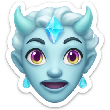 opal crystal gemstone demon 😈  sticker