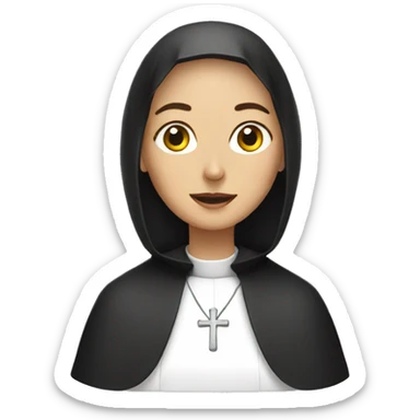 A nun sticker