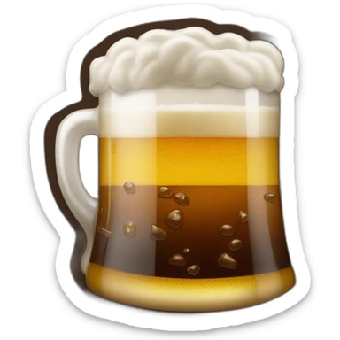 Cheval qui bois une bière sticker