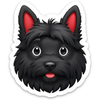 Scottie dog emoji sticker