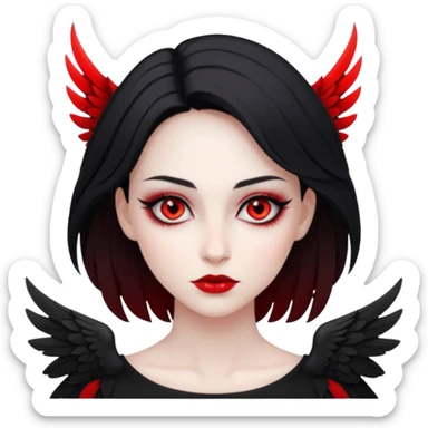 Ange diabolique sticker