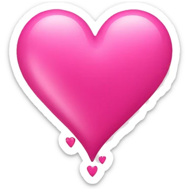 Heart pink  sticker