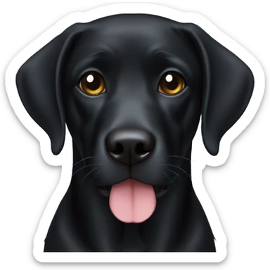 Black lab sticker