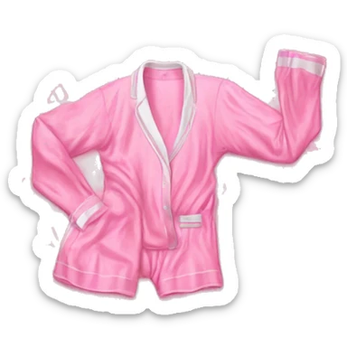Pink Victoria Secret pajamas with its logo  sticker