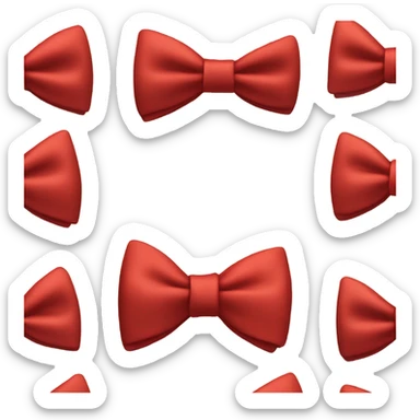 red bow tie sticker