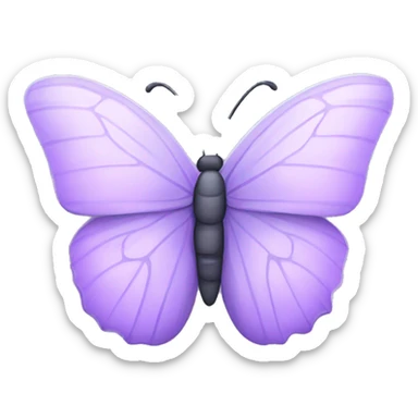 Light purple butterfly sticker