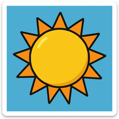 sun sticker