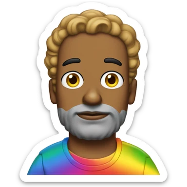 queer Simpson with make up and rainbow tshirt must lok cute  sticker