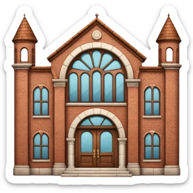 sugar library building sticker