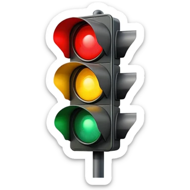 Traffic light came  sticker