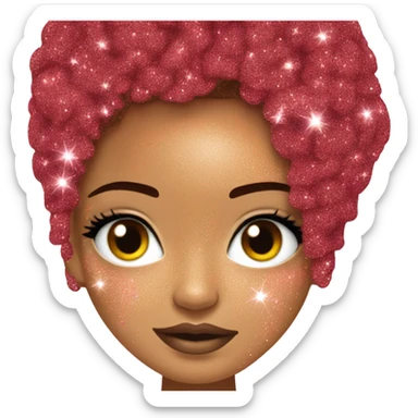 Rihanna with glitter sticker