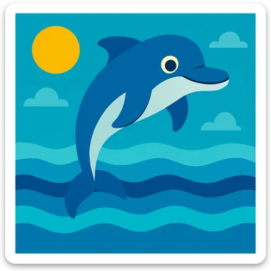 Dolphin sticker