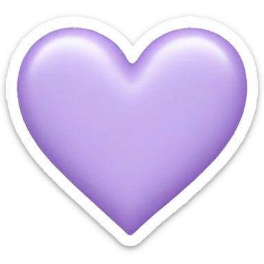 pastel purple heart sticker