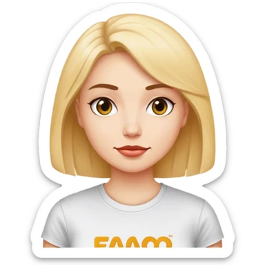 Susan wearing a Womans tee shirt thats says “FAFO” sticker