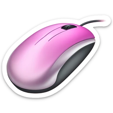 Pink computer Mouse  sticker