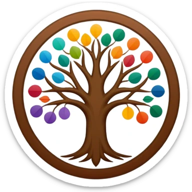 created a highly detailed but manly looking family genealogy logo and use the name Odlin with multiple colors. sticker