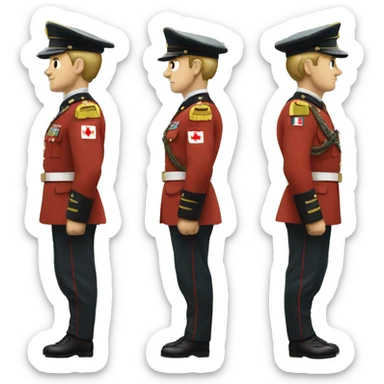 Canadian military with a combat uniform read for the war sticker