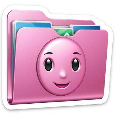 make an archive file without face, with girly pink tones. sticker
