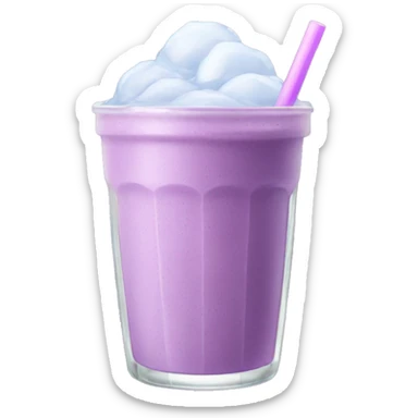 Light purple smoothie and ice sticker