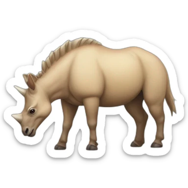 Rinoceronte furioso sticker