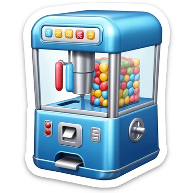 blue Candy machine sticker