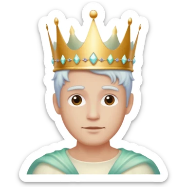 Fantasmas hombre con una corona sticker