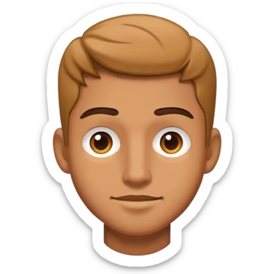 realistic portrait of a male sticker