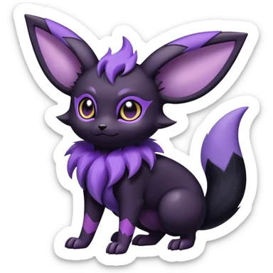 Noibat-Umbreon-Espeon-hybrid, full body sticker