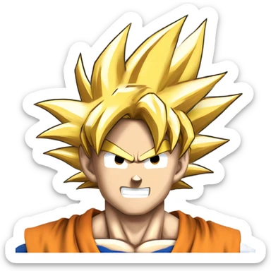 Goku Super Saiyan 1000000000000000000000000000000000000 sticker