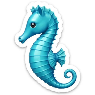 make a blue seahorse emoji  sticker