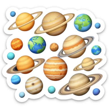 Aline all the planets in a straight line 8 only only 8 sticker