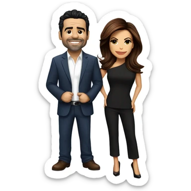 Ricardo Antonio Chavira with Eva Longoria sticker